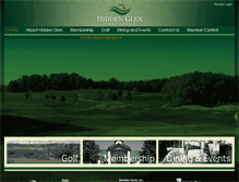Tablet Screenshot of hiddenglengolfclub.com